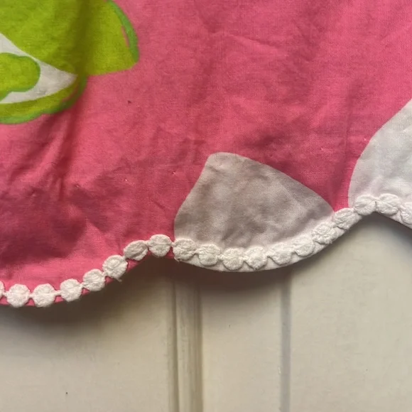 Lily Pulitzer Pink Floral Skirt w/lace back pocket sz 6 - Picture 5 of 9